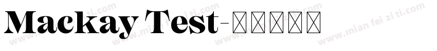 Mackay Test字体转换